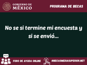 no se si termine mi encuesta y si se envio 1159